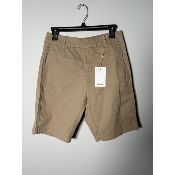 Quince Pants - NWT Women's Quince Organic Cotton Tan Chino Shorts Size 4